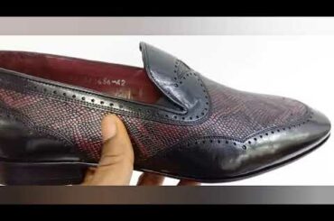 Black Wine Julo Italian Leather Loafers