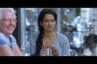 Kangana with an Italian man at Italian Restaurant. Very Funny.