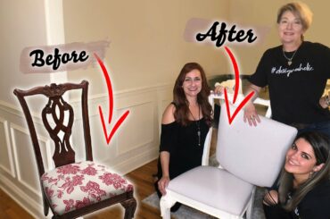 How to Reupholster Dining Chairs | Beginner DIY
