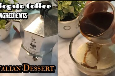 AFFOGATO COFFEE | MOKA POT | ITALIAN DESSERT | @Cooking Ina