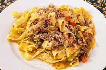 Recipe #6 Pappardelle Bolognese