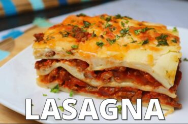 Italian Pasta Lasagna Recipe | Minced Beef Lasagna |How to make Lasagna Bolognese | Baked Lasagna