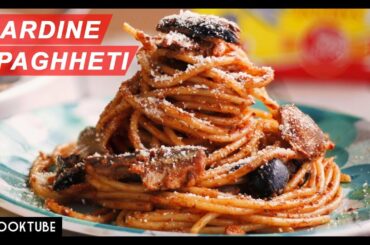 Sardine Spaghetti in Red Sauce | Italian Seafood Recipe | Canned Sardine Recipes