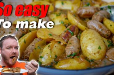 Remaking my FIRST ever video! Italian sausages with lemon potatoes