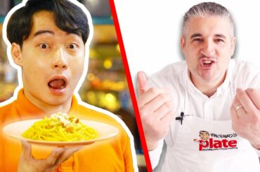 THIS ITALIAN CHEF CHALLENGE UNCLE ROGER (Vincenzo's Plate)