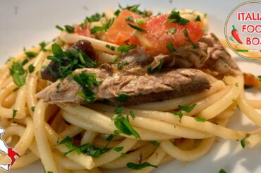 Hot Bucatini with Mackerel - Italian (quick) job!