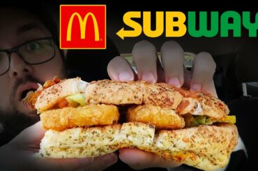 McDonalds & Subway | Chicken McNugget Italian BMT Review