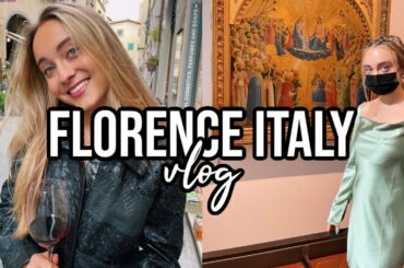 Florence Italy: Shopping, Uffizi Gallery & FOOD (vlog)