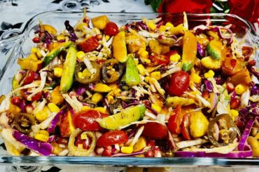 Simple Italian salad | Easy homemade Italian salad dressing | AyK cuisine | Italian salad recipe