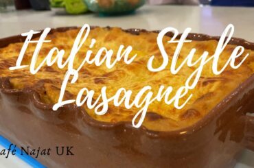 Italian Style Meat Lasagne - family favourite to make in advance