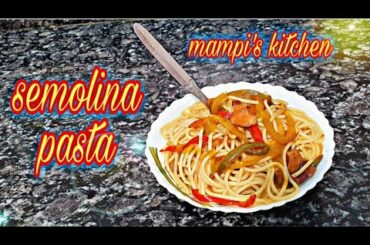 Semolina pasta recipe|Italian food in bengali hand|mampi's kitchen|spaghetti pasta|mix pasta|2021|