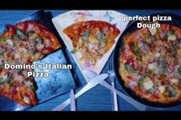 # Domino's pizza | #Extra loaded italian cheese pizza | #Pizza Base recipe | #Aishwarya kitchen