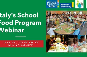 [Webinar] Italy’s School Food Program: Funding, Underlying Policy Mechanism and Implementation