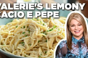 Valerie Bertinelli's Lemony Cacio e Pepe | Valerie's Home Cooking | Food Network
