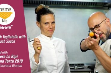 15 Minute Italian Dinner Recipe | Tagliatelle with spinach Paired with Podere Le Ripi, Canna Torta