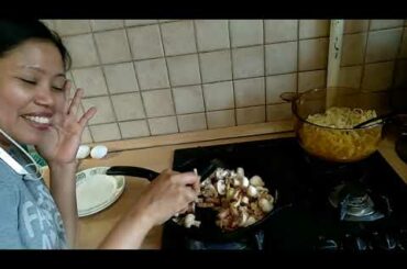 My own version cooking carbonara