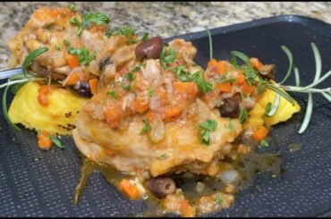 Chicken Cacciatore and Polenta
