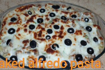 Baked alfredo pasta l recipe l Italian cuisine l by rj cooking house