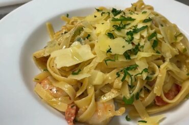 Prawns Tagliatelle for Italian lovers || Chef and Food