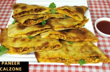 Paneer Calzone Recipe / Italian Veg Calzone