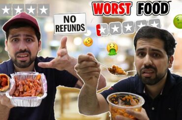 Eating WORST RATED RESTAURANT For 24 Hours || And We Found This !!!!!!!!