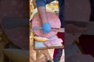 Italian Good Mortadella #shorts #streetfood #delicious