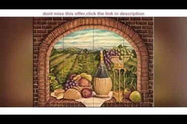 [unboxing]Fliesenwandbild - Tuscan Wine II - von Rita Broughton - Kche Aufkantung/Bad Dusche