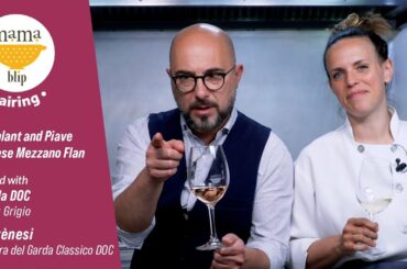 15 Minute Italian Dinner Recipe | Eggplant and Piave cheese Mezzano flan & Garda & Valtenesi wines