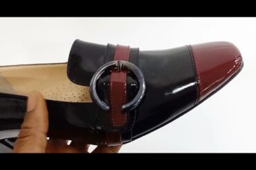 Black Wine Zenaida Patent Italian Leather Mid Heel Pumps