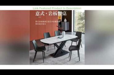 Italian Rock Plate Dining Tables And Chairs Set Simple Modern Northern European Multi-Function Hous