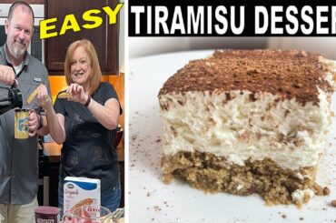 Easy TIRAMISU CAKE Recipe | NO BAKE ICEBOX Dessert | COFFEE FLAVORED ITALIAN DESSERT