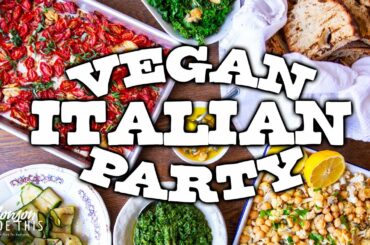 Ultimate Vegan Italian Dinner Party - Quick Easy Best Plant Based Recipes - BRUSCHETTA!!!