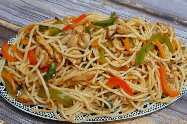 Spaghetti Recipe | Spicy Chicken Spaghetti | Chicken Mix Vegetable Spaghetti | Italian Spaghettis
