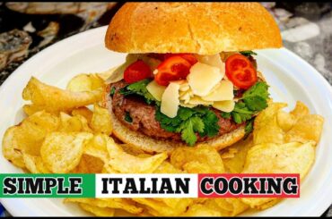 EURO 2020 CHAMPIONS CORIANDER PARMIGIANO BURGER - tricolore style with organic beef #corianderburger