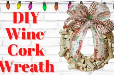 Christmas Wine Cork Wreath Tutorial | Easy Level | Beginner Tutorial