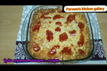 Italian Layered Baked Bread Recipe By parveen khanum