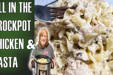 CROCKPOT CREAMY CHICKEN & PASTA | ITALIAN FLAVORED DISH