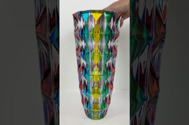 Diamond Large Narrow Vase  - Made in Italy - My Italian Decor