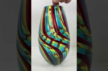 Harlequin Twist Vase  - Made in Italy - My Italian Decor
