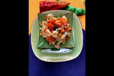 Italian Pasta Salad With Veggies & Homemade Dressing Recipe #shorts