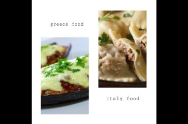 Greece food vs Italy food