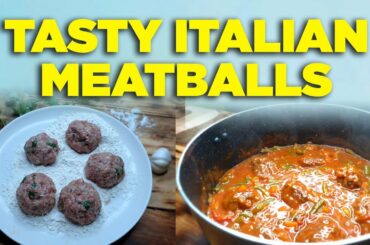 HOW TO MAKE JUICY ITALIAN MEATBALLS FROM SCRATCH | MEATBALL STEW RECIPE | The cooking nurse