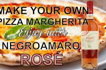 Easy recipe of Pizza Margherita and Pizza Pepperoni paired with Negroamaro Rose wine from Puglia