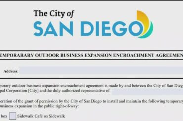 San Diego businesses with proper permit can operate outdoors until July 2022