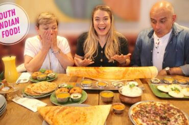 My ITALIAN PARENTS try SOUTH INDIAN FOOD for the FIRST TIME!