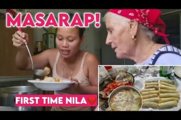 MY ITALIAN IN LAWS TRYING PINOY FOODS FOR THE FIRST TIME| CHICKEN CURRY + LUMPIA