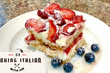 Strawberry Tiramisu Cooking Italian with Joe