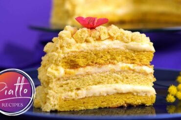 Italian Lemon Cake (Torta Mimosa) | Italian Dessert Recipes | Stand Mixer Recipe!
