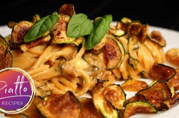 AMAZING Fried ZUCCHINI Pasta Recipe ("Spaghetti alla Nerano") | PIATTO RECIPES Italian Cooking