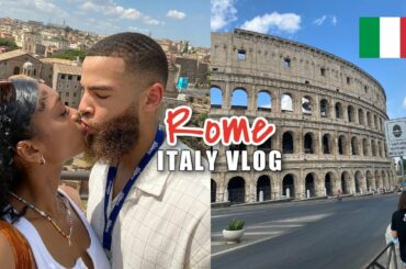 OUR TRIP TO ROME PART 1 | Travel from the US, Exploring Rome, & Trying New Italian Food!